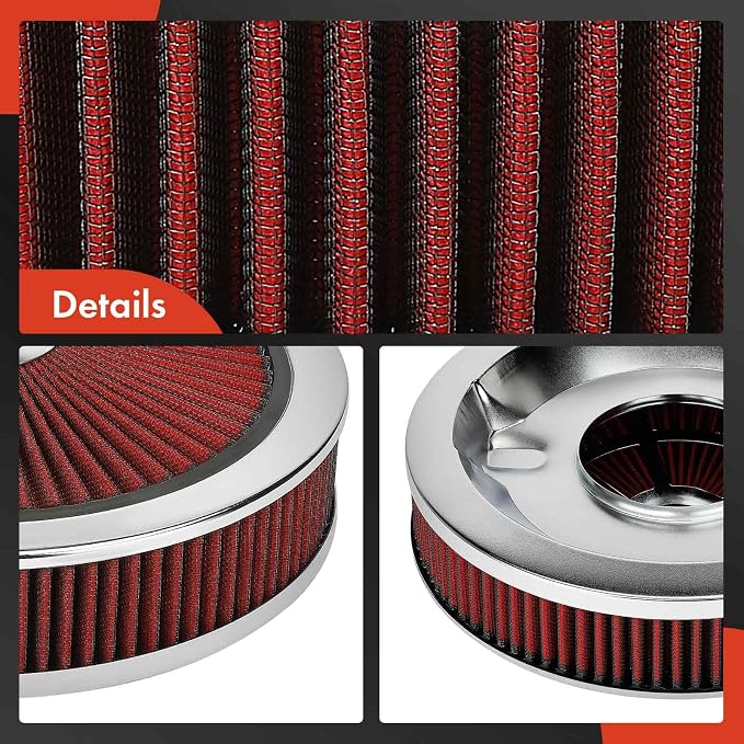 A-Premium 14"x3" Round Universal Air Cleaner Filter Assembly