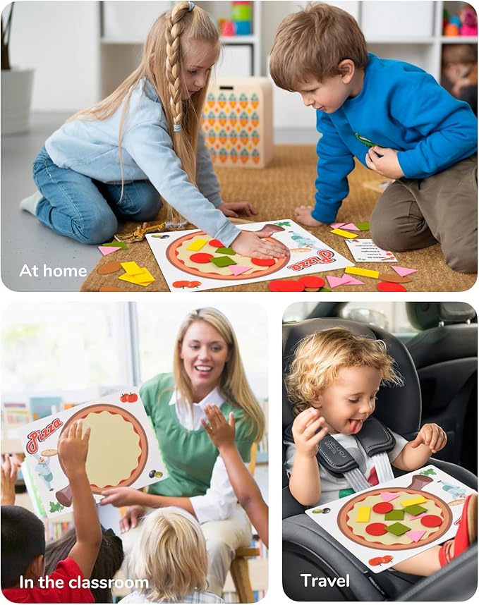 CHEFAN Pizza Counting Toddler Toys, Toddler Number Learning Toys, Preschool Math Games, Manipulatives for Preschool
