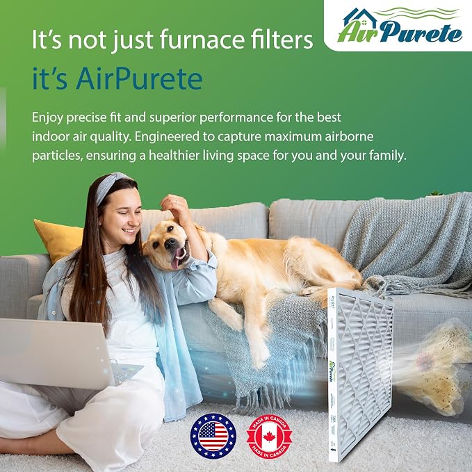 20x20x1 Air Filters | AirPurete AP-3M20201 HVAC AC Furnace Air Filters | Actual