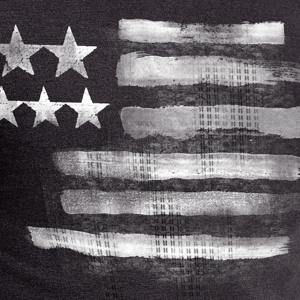 Hanes Mens Y06382 Fashion-t-shirts, Black And White Flag, X-Large US