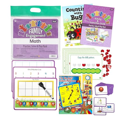 Really Good Stuff Family Engagement Math – Practice, Solve & Play Pack - PreK