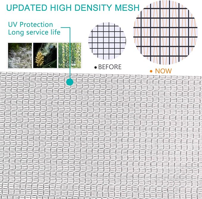 High Density dustproof and Pollen Proof net Window Screen mesh roll Used to