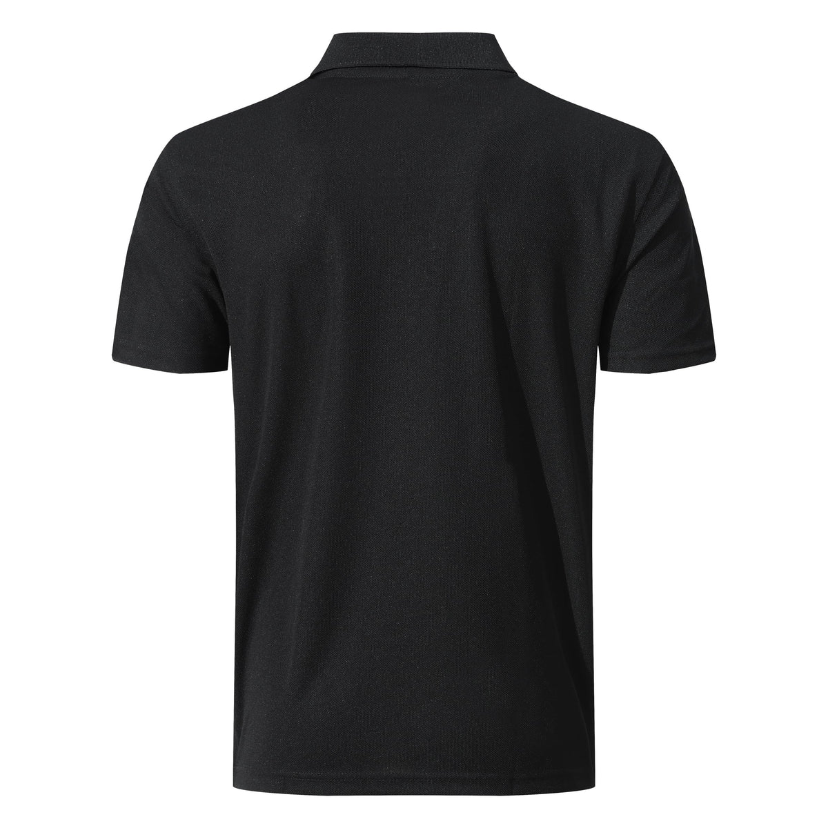 KAOKLRNI Men's Quick-Dry Active Polo Shirts Short Sleeve Performance for Golf Tennis Daily Casual Collared T-Shirt Black