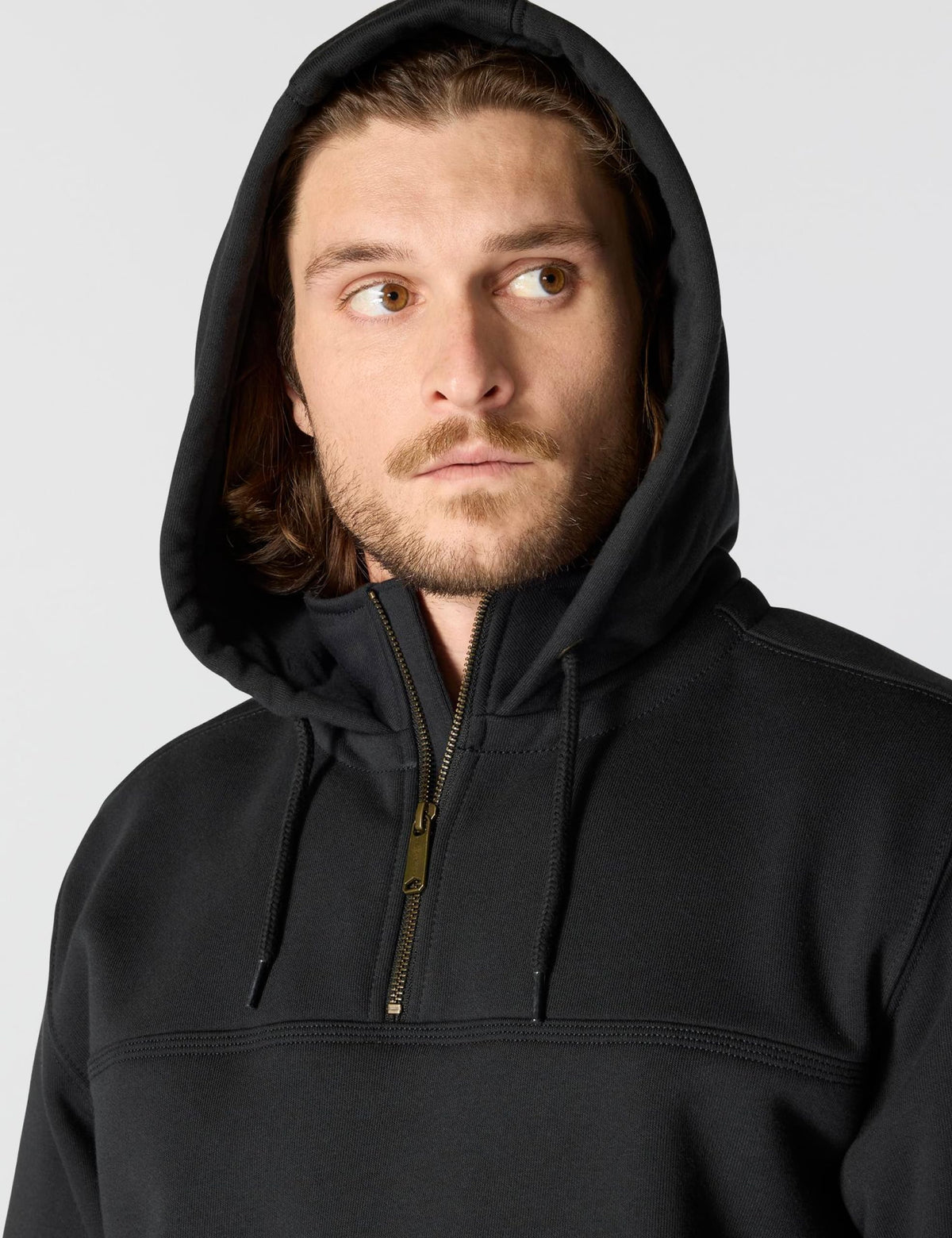 Carhartt Men's Paxton 1/4-Zip Sweatshirt, Black, X-Large