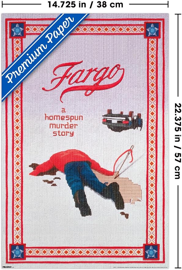 Fargo (1996) - One Sheet Wall Poster, 22.4L" x 14.7W", Premium Poster & Mount Bundle