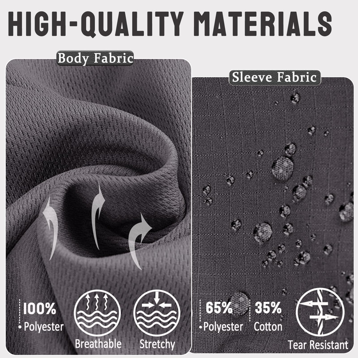 Men's Tactical Shirts Military Combat Shirt，1/4 Zipper Long Sleeve with Elbow Pads Top for Outdoor Paintball Airsoft Grey L