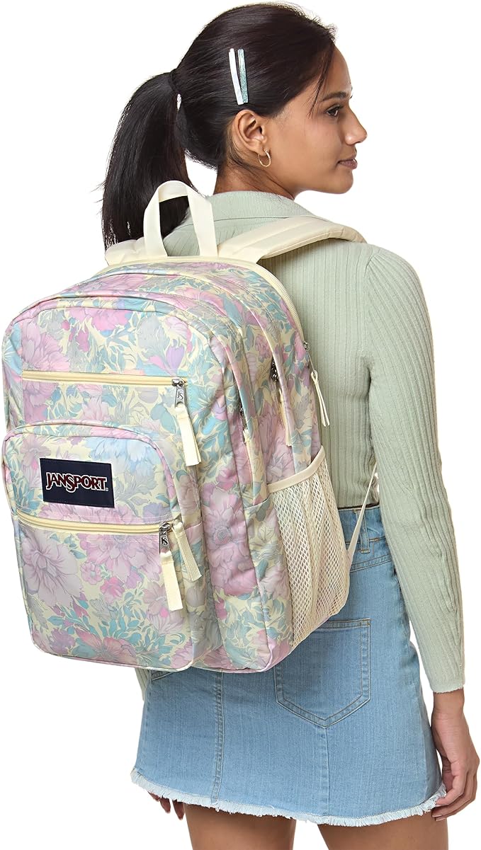 JanSport Laptop Backpack - Computer Bag with 2 Compartments, Ergonomic Shoulder Straps, 15” Laptop Sleeve, Haul Handle - Faded Tapestry