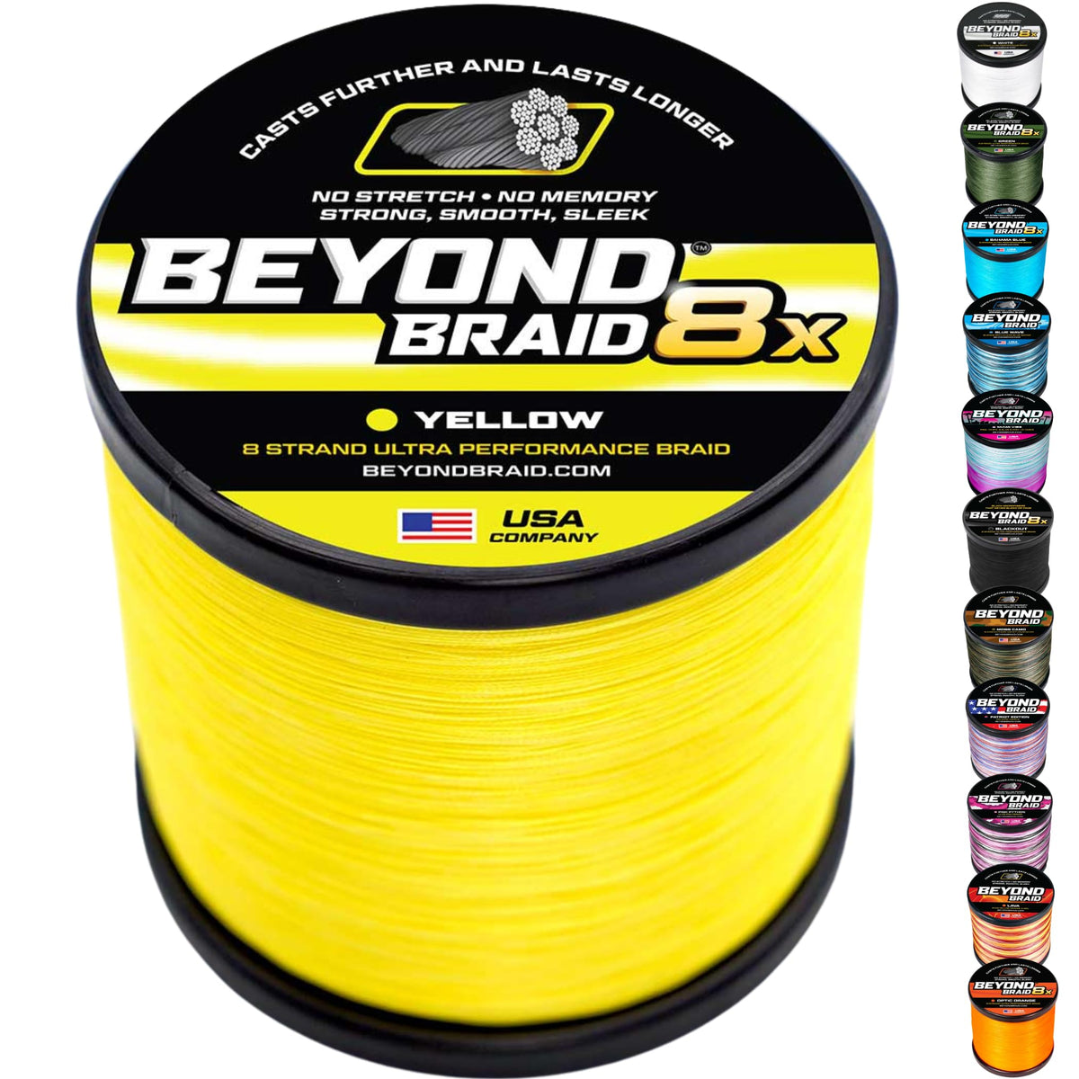 Beyond Braid Yellow 8X 300 Yards 50LB