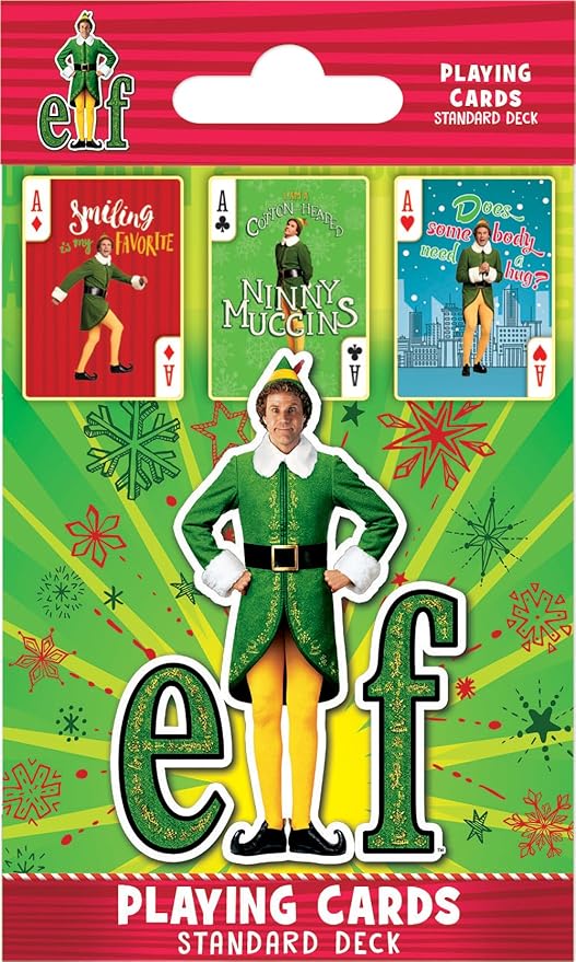 Masterpieces Officially Licensed Elf, The Movie Playing Cards - 54 Card Deck for Adults