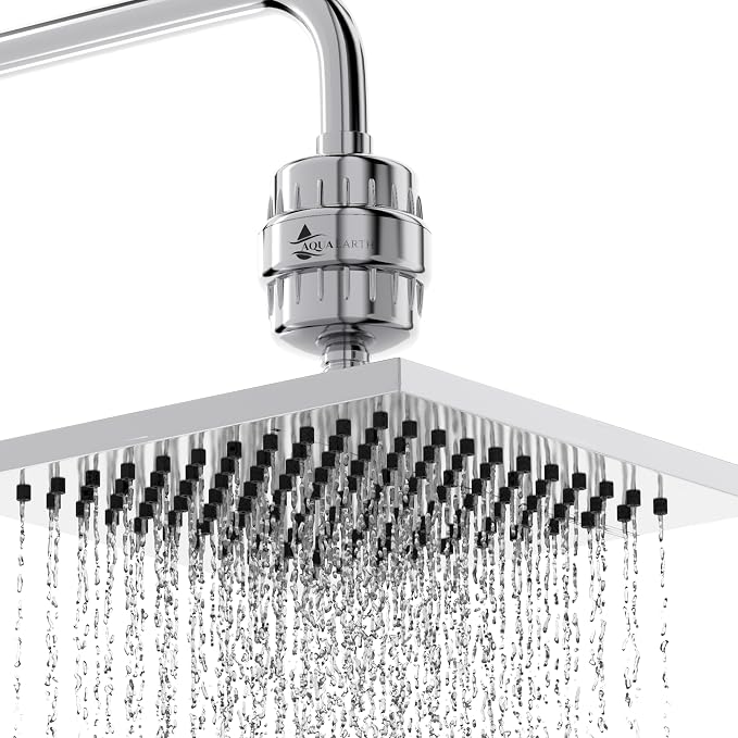 Aqua Earth Shower Filter Head for Hard Water Softening