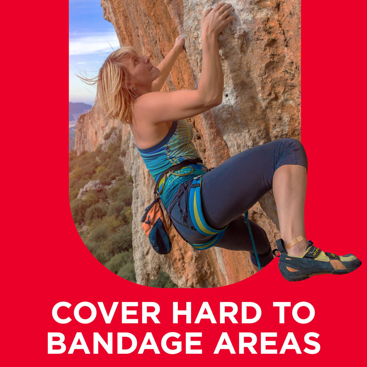 Band-Aid Brand Water Block Waterproof Tough Adhesive Bandages for First Aid Wound Care, Durable Waterproof Bandages to Protect Minor Cuts, Burns & Scrapes, Quilt-Aid Pad, One Size, 20 ct