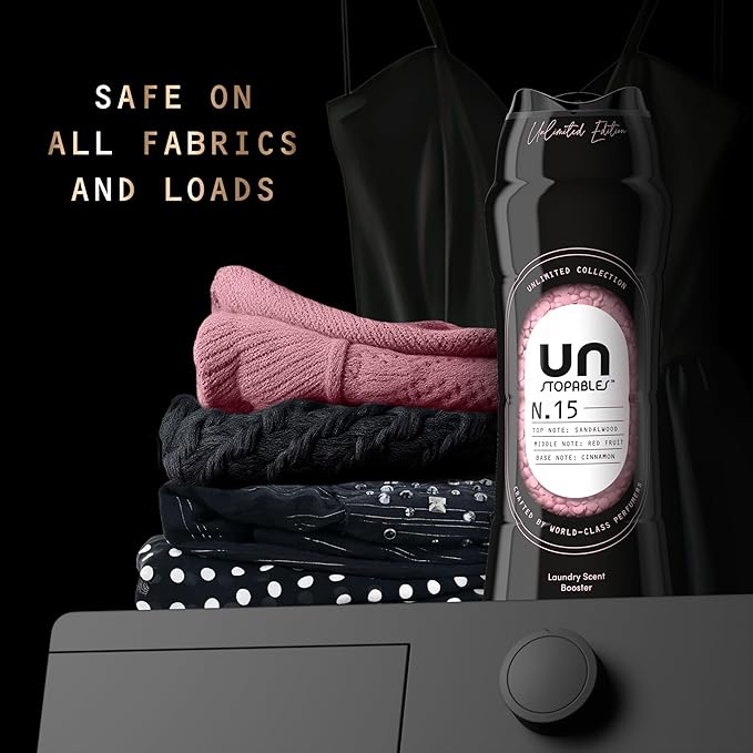 Downy Unstopables Unlimited Collection In-Wash Laundry Scent Booster Beads, No. 15, Fine Fragrance, Long-Lasting Fresh Scent Beads, 21.1 oz