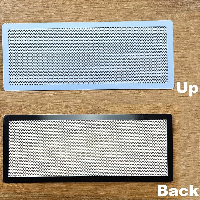 White Floor Register Vent Screen Cover 4"x10" Magnetic