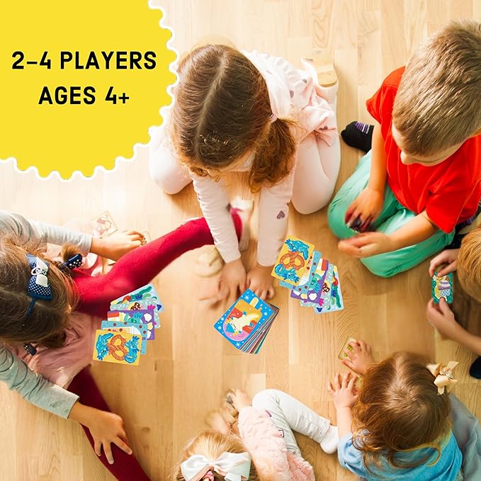 Mudpuppy Eatz-a-lotl! – Axolotl Version of Classic Kids Snap Card Game with Cute Illustrations of Axolotls for Children Ages 4 and Up, 2-4 Players
