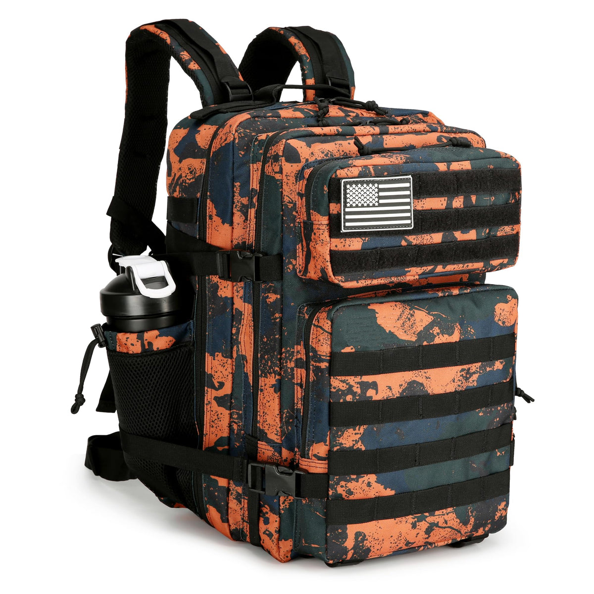 KXBUNQD Military 45L Tactical Assault Backpack 3 day assault pack with Molle Waterproof backpack Rucksack for Tactical Backpacks