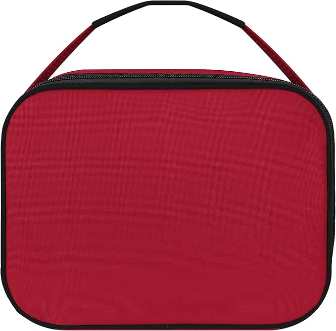 FOCO NFL Unisex-Adult Officially Licensed Wordmark Team Color Big Logo Football Zip Closure 7L Lunch Bag - Atlanta Falcons