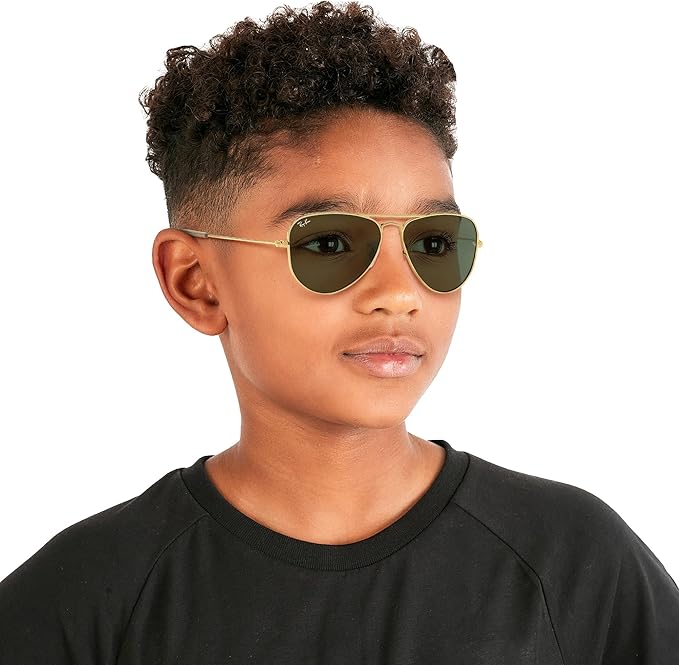 Ray-Ban Junior Kids' Rj9506s Metal Aviator Sunglasses