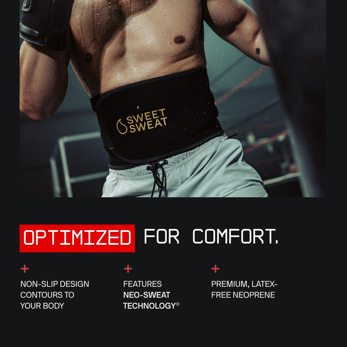 Sports Research Sweet Sweat® Waist Trimmer XL (Matte Black)