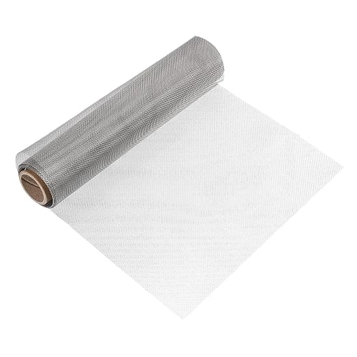 uxcell 16 Mesh 118" x 12" Woven Wire Mesh, 304 Stainless Steel Air Vent Filter