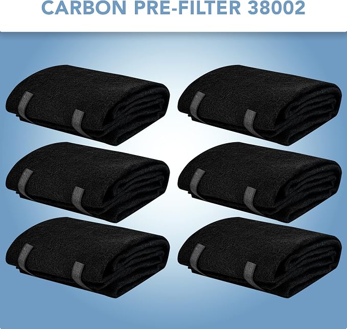 CFS – Pack of 6, Premium Cut-to-Fit Activated Carbon Pre-Filter Pad Compatible