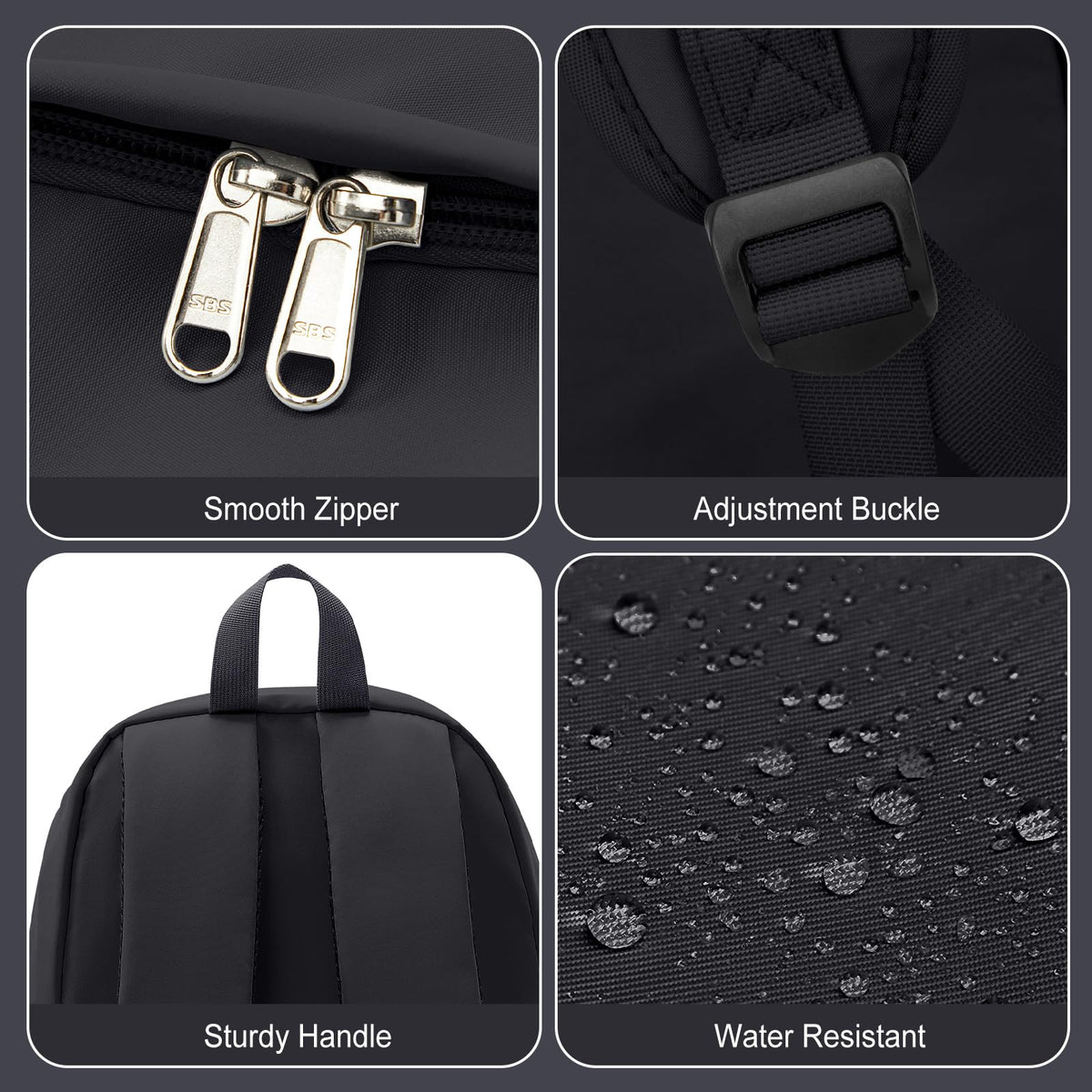 Backpacks For School Bag School Backpack For College Backpacks Bookbag For Women Waterproof Gym Backpack For Men Book Bags Small Simple Backpack Grey