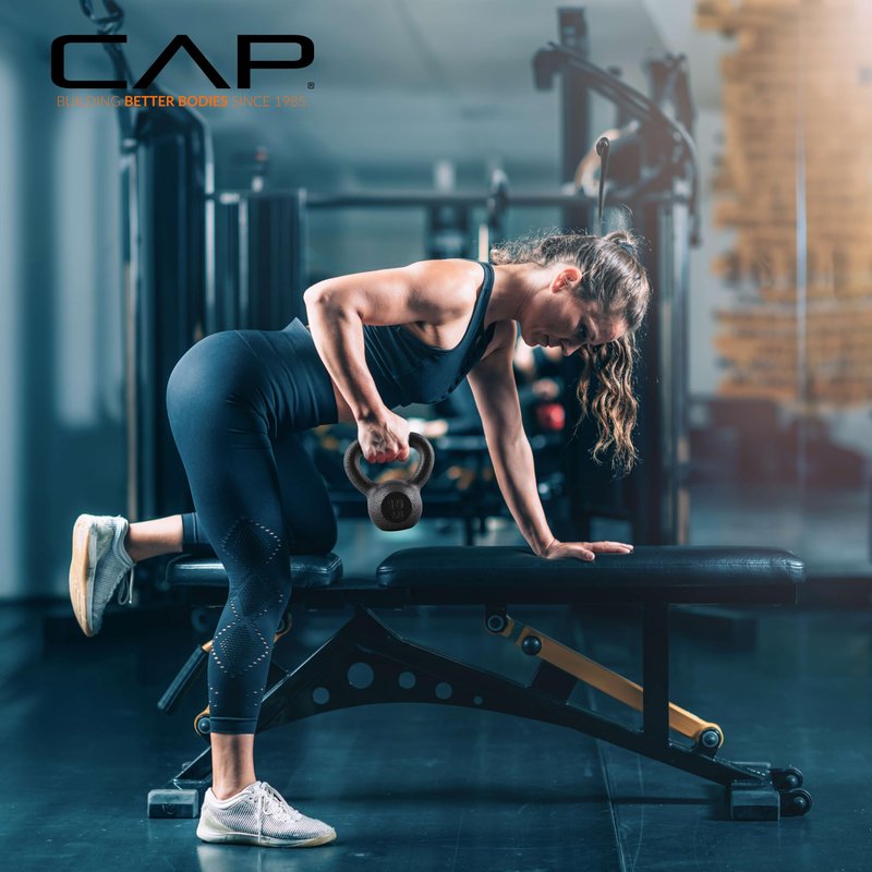 CAP Barbell Black Cast Iron Kettlebell | 20 Pounds