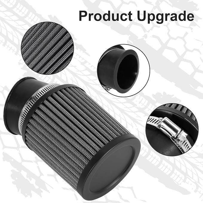 High Performance Upgraded 62mm Air Filter Adapter Intake and Spark Plug Kit