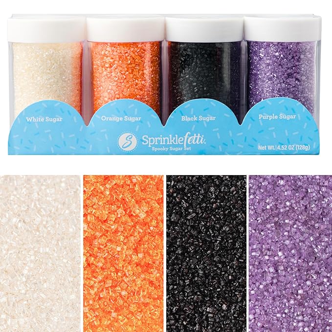 Sweets Indeed Sprinkles, 4 Pack Sugar, Edible Sprinkle Mix, Perfect for Cake Decorations, Baking, Ice Cream, Cookies, Cupcake Topper (Metallic)