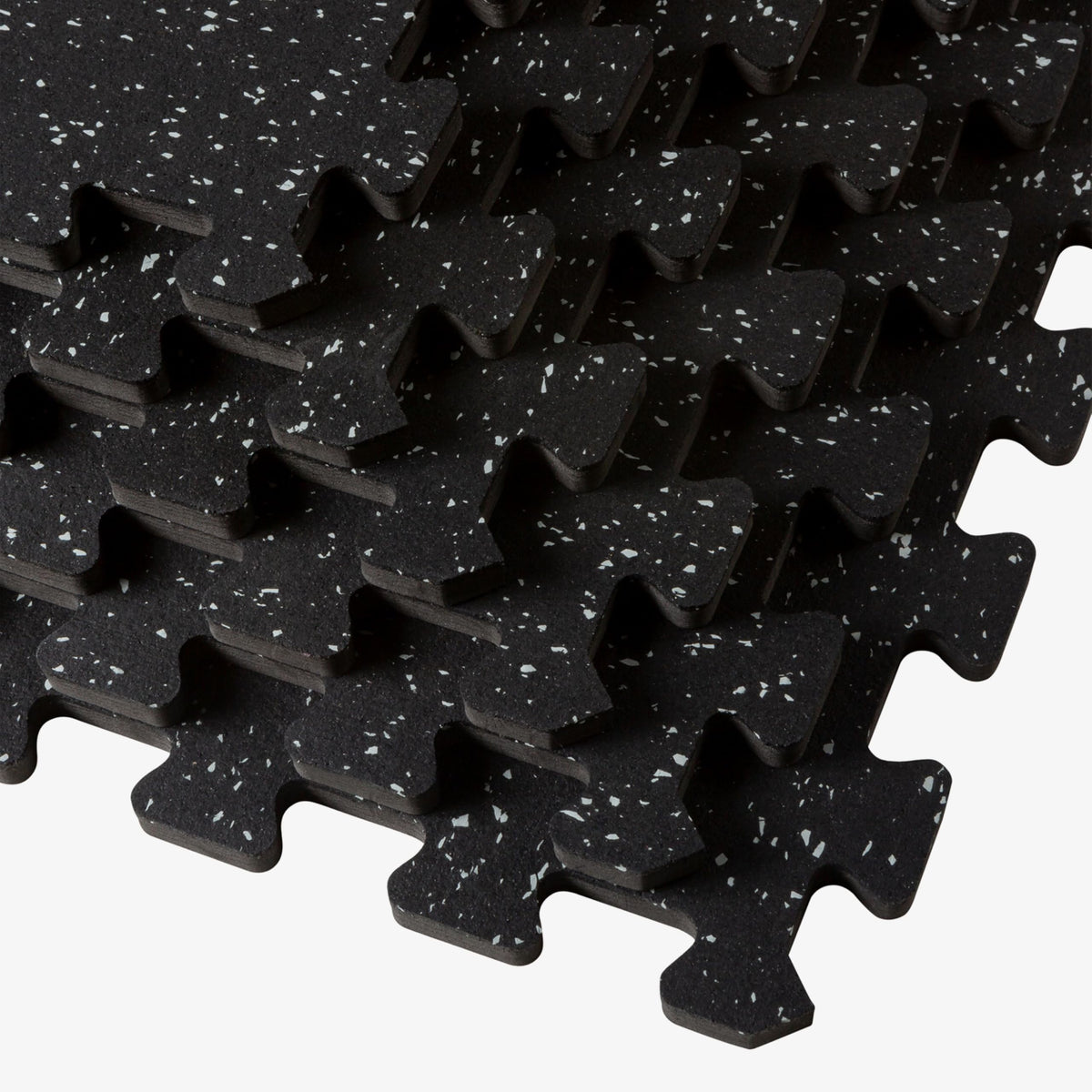 We Sell Mats 3/8-Inch Thick Interlocking Foam Tiles with Rubber Top - Personal Fitness Mat, EVA Foam Puzzle Floor Tiles, For Home Gym Workouts, 24 in x 24 in