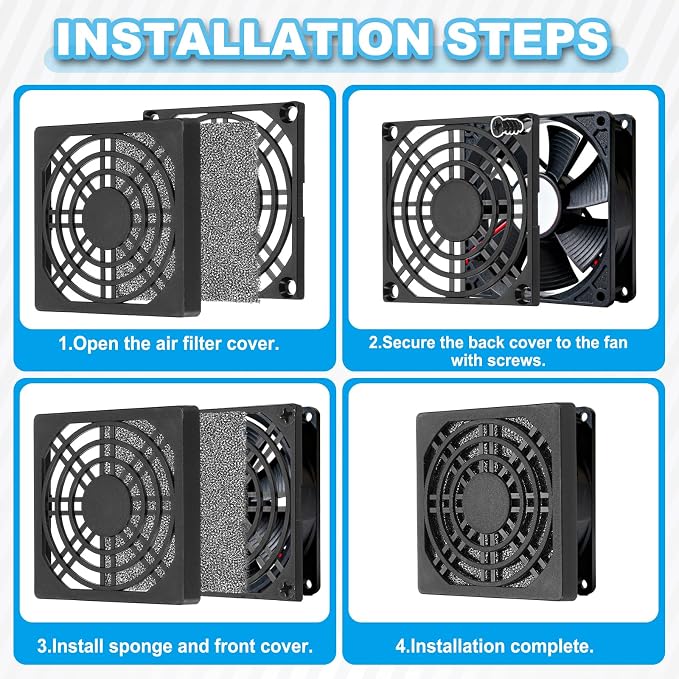 PATIKIL 150mm Fan Filter Grill