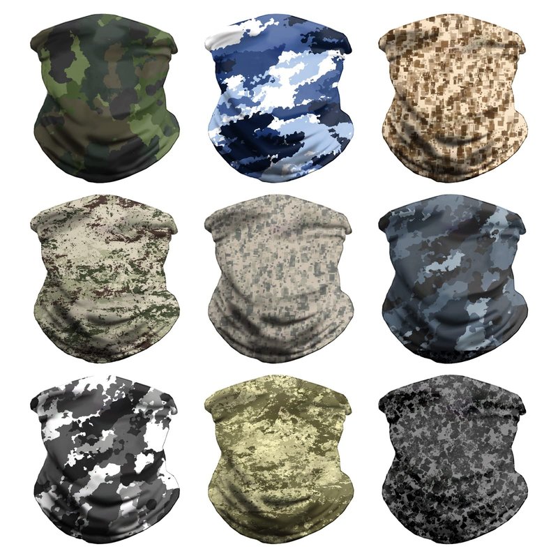 VCZUIUC Headwear Head Wrap Face Scarf Mask Neck Warmer Balaclava for Sports CAMO 5