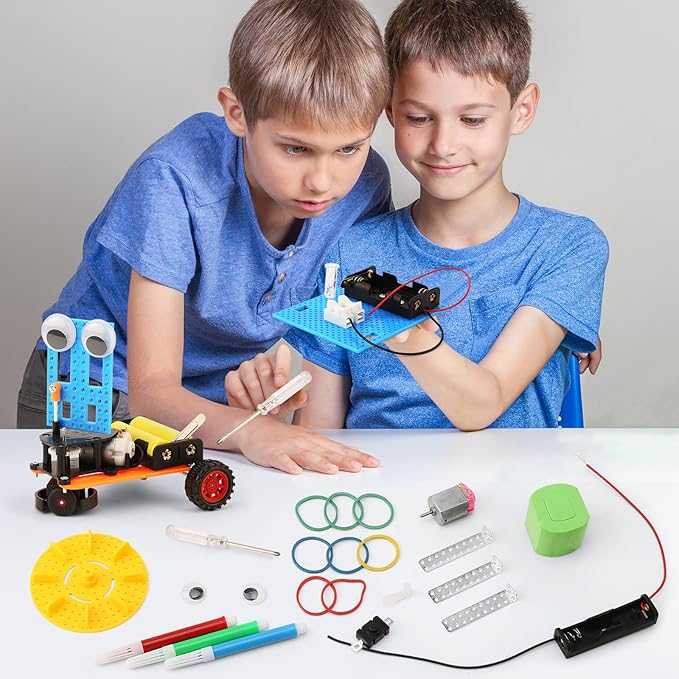 STEM Robotics Kits for Kids Science Kits Ages 8-10 8-12, Build A Engineering Robot Building Toys Science Experiments Projects, STEM Toys Activities for Boys Girls Age 8-12