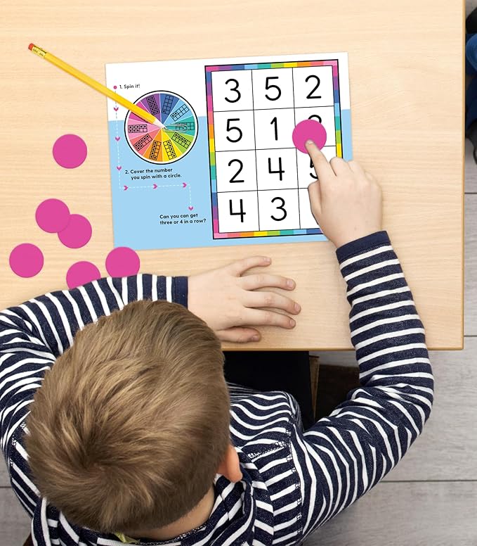 Carson Dellosa 22-Piece Ten Frame Edu-Clings Set, Dry Erase Mats and Silicone Addition, Subtraction, and Place Value Manipulatives for Mathematics Practice, Adding and Subtracting Math Games for Kids