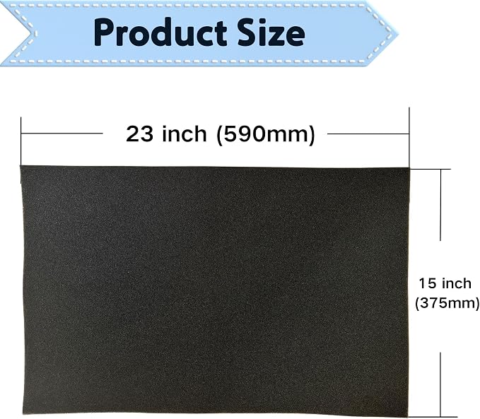 RV Air Conditioner Filter 15 x 23 x 1/2 inch 50PPI Replacement Filter Compatible