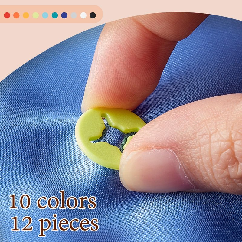 Juexica 12 Pcs Running Bib Clips Race Number Buckle Fixing System Triathlon Race Bib Holder Marathon Number Buckles Fasteners Holders for Runners Field Events, Mixed Colors
