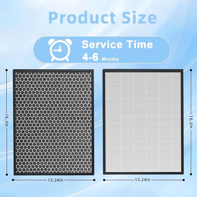 10-Pack 3000 Replacement Filters Compatible AD3000 Air Purifi-er, 3000Pro Air