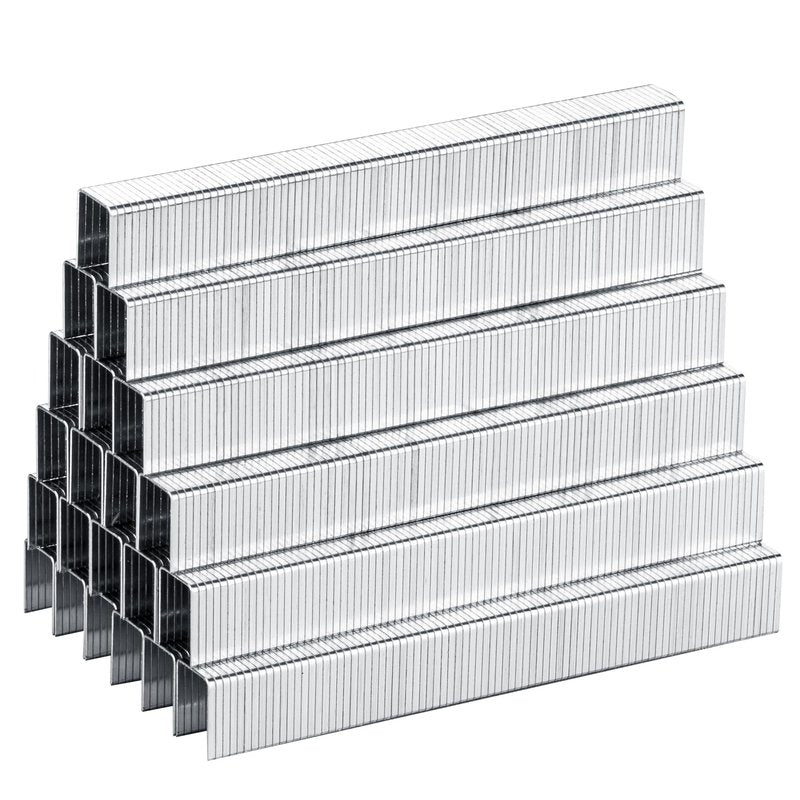 meite Staple Gun Staples, 9/16 Inch Length Heavy Duty T50 Staples, Galvanized, 20 Gauge 3/8 Inch Crown, Compatible with T50 Staple Gun, Ideal for Upholstery, Construction, Furniture (1,512 Counts)