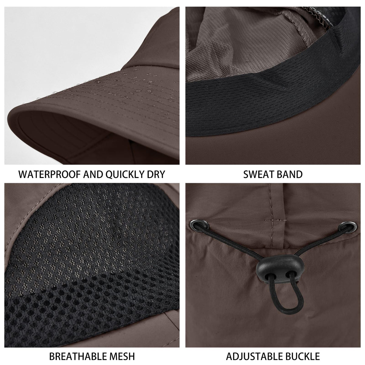 Sun Hat for Men Women with Neck Flap,UPF 50+ UV Protective Hiking Fishing Hats,Wide Brim Sun Hat for Women&Men
