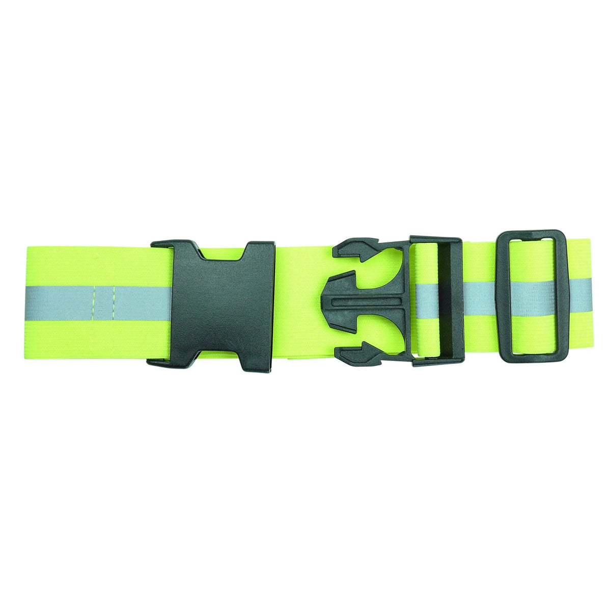Endura Max Reflectives Reflective Elastic Belt or Sash, Military Heritage Style Glow Belt, Running Walking Motorcycling, Adjustable (Lime Green Ultralight, Regular)