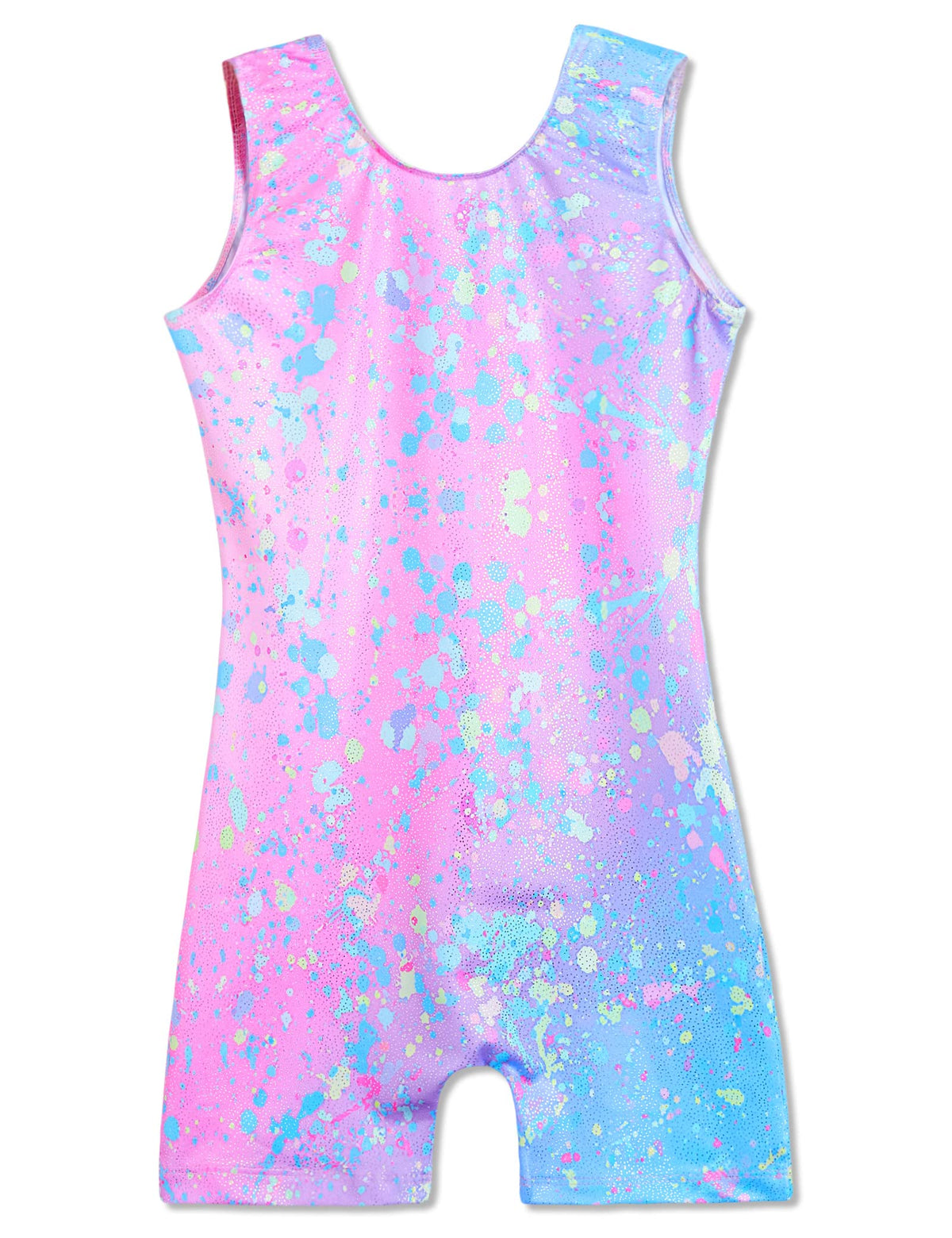 Domusgo Toddler Girls Gymnastics Leotards Size 1t 2t Shiny Graffiti Dot Sleeveless Unitards