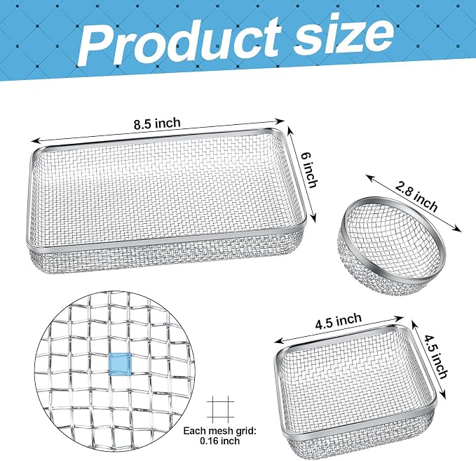 TOODOO 4 Pack RV Furnace Vent Cover, RV Flying Insect Screen
