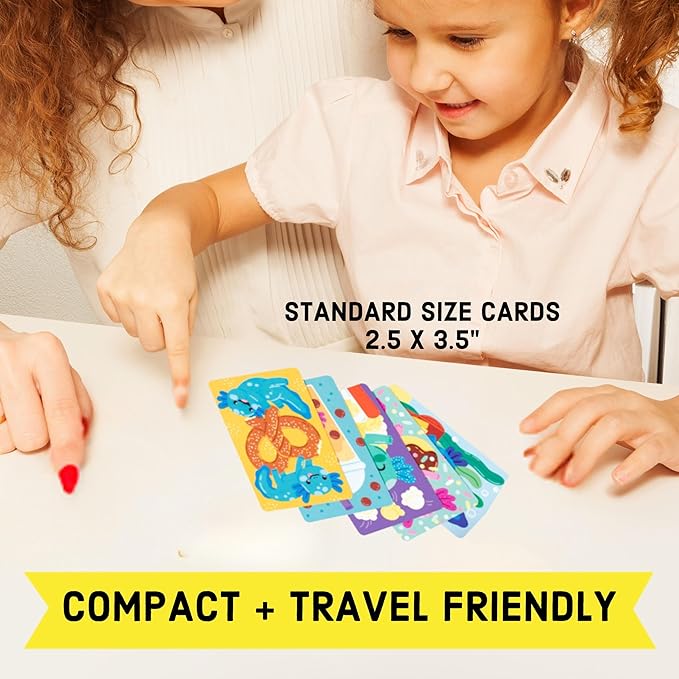 Mudpuppy Eatz-a-lotl! – Axolotl Version of Classic Kids Snap Card Game with Cute Illustrations of Axolotls for Children Ages 4 and Up, 2-4 Players