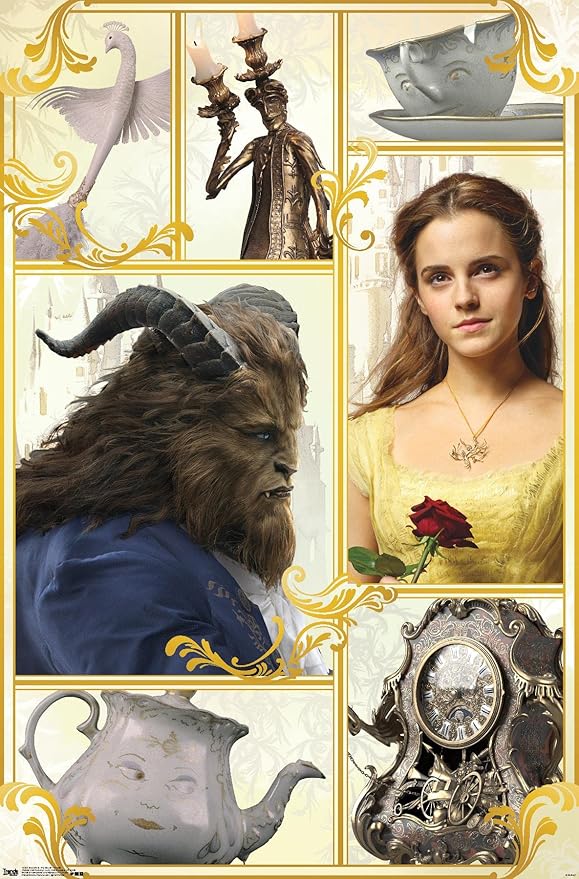 Trends International Disney Beauty And The Beast - Group Wall Poster, 19L x 13W, Premium Unframed Version