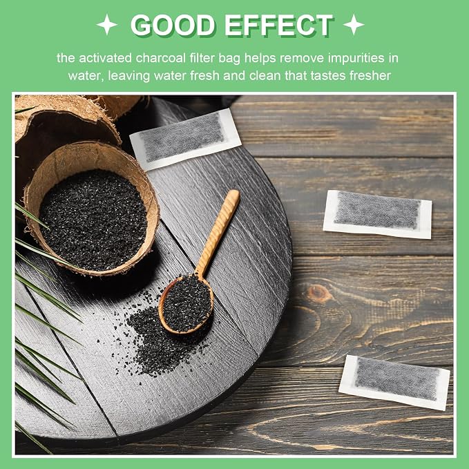 Lounsweer 12 Packs Replacement Activated Charcoal Distiller Filters Coconut