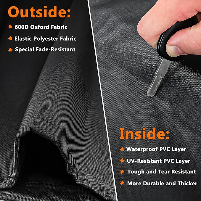 Utheer Grill Cover for Pit Boss Austin XL/Rancher XL, Z Grill 1000, 1100, 1100 Pro, 1000S, 1000SC, 1000Sq, 1000SC2, 1150 1500 Series Wood Pellet Grill, 600D Heavy Duty Waterproof, UV Protection Cover
