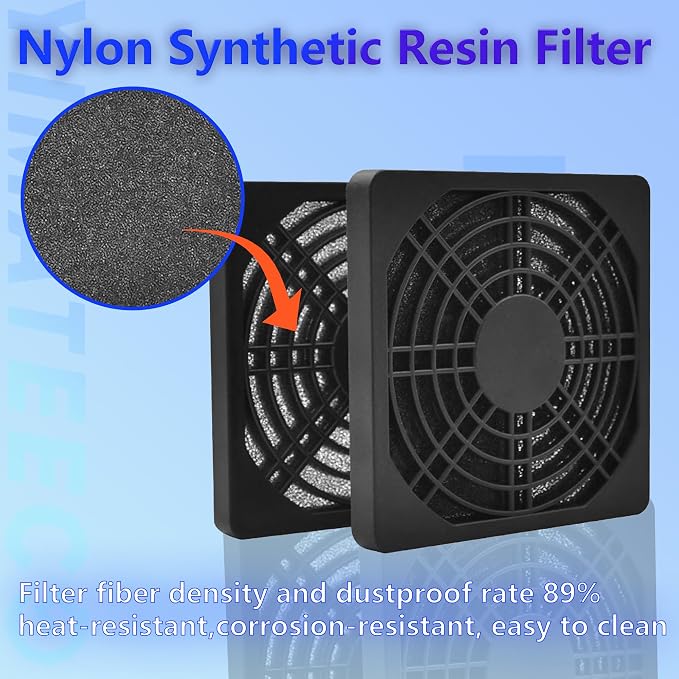 Dust Filter PC 80mm Cooling Fan Filter Dustproof Cover, 2 Pack PC Case Fan