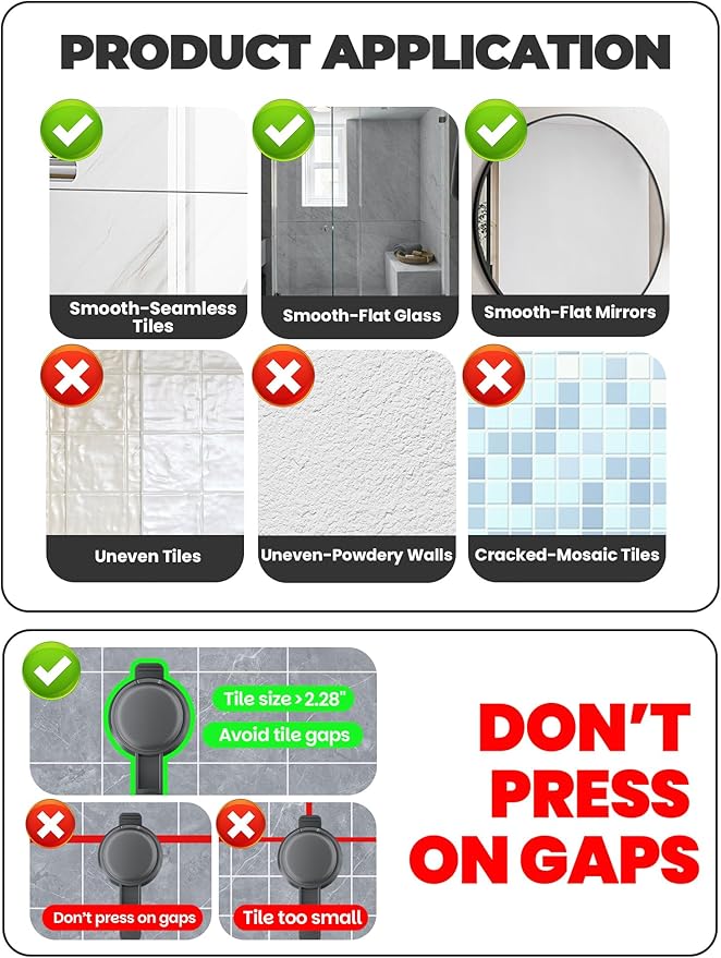 ONXE Corner Shower Caddy Suction Cup,Shower Shelves with Hooks,No Drilling Powerful Upgrade Suction Bathroom Corner Organizers and Storage,Removable Waterproof Rustproof Shower Shelf Bathroom Decor
