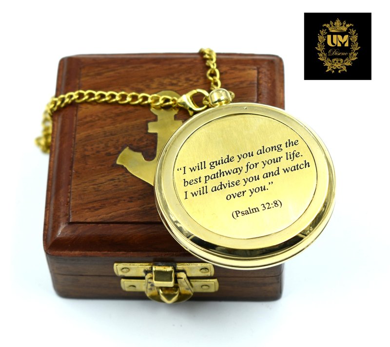 I Will Guide (Psalm 32:8) Communion & Confirmation Gift for Teenage Boys | Sentimental & Inspirational Present | Baptism Religious Gifts for Men, Christian, Catholic, Graduation.