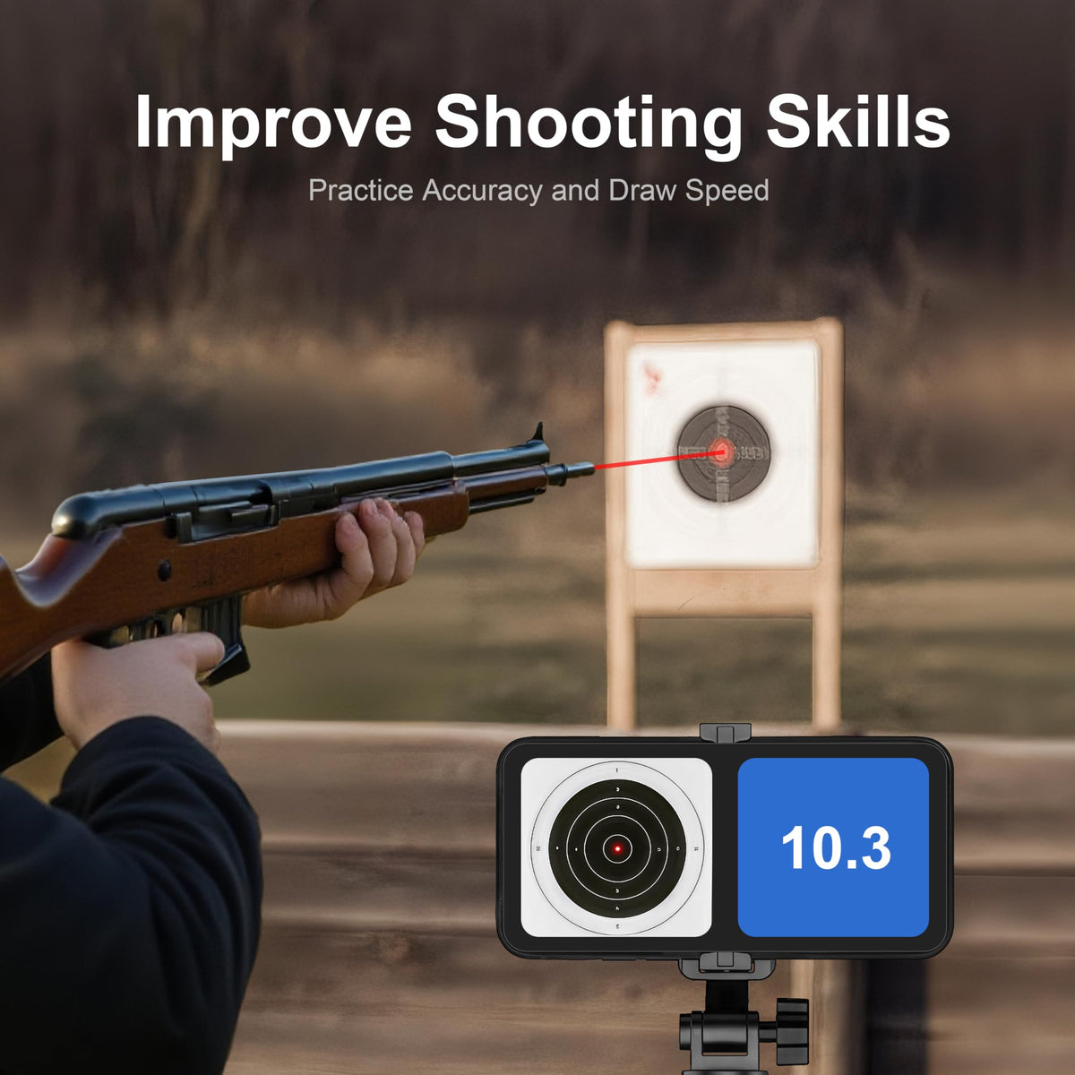 Vstranics 223Rem Laser Training Cartridge Dry Fire Training System with 3 Set Batteries for Dry Fire Practice and Shooting Training