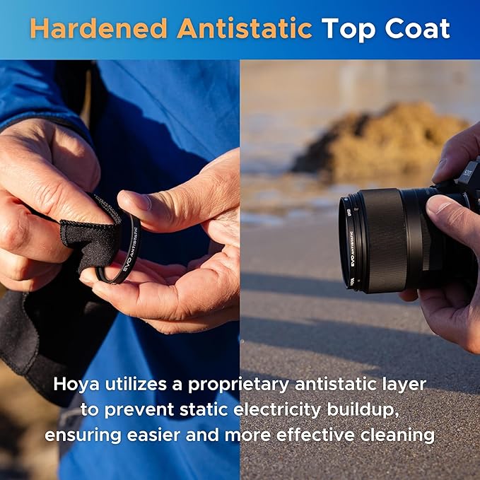 Hoya EVO Antistatic 62mm UV Filter — Camera Filters
